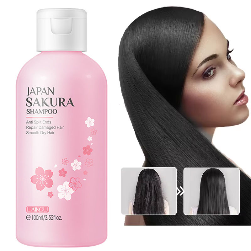 Hair Care Korean Products - LAIKOU japon Sakura shampooing réparation cheveux