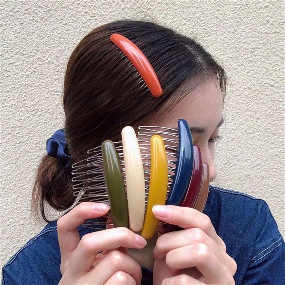 Hair Care Korean Products - Couleur unie femmes banane peigne pince