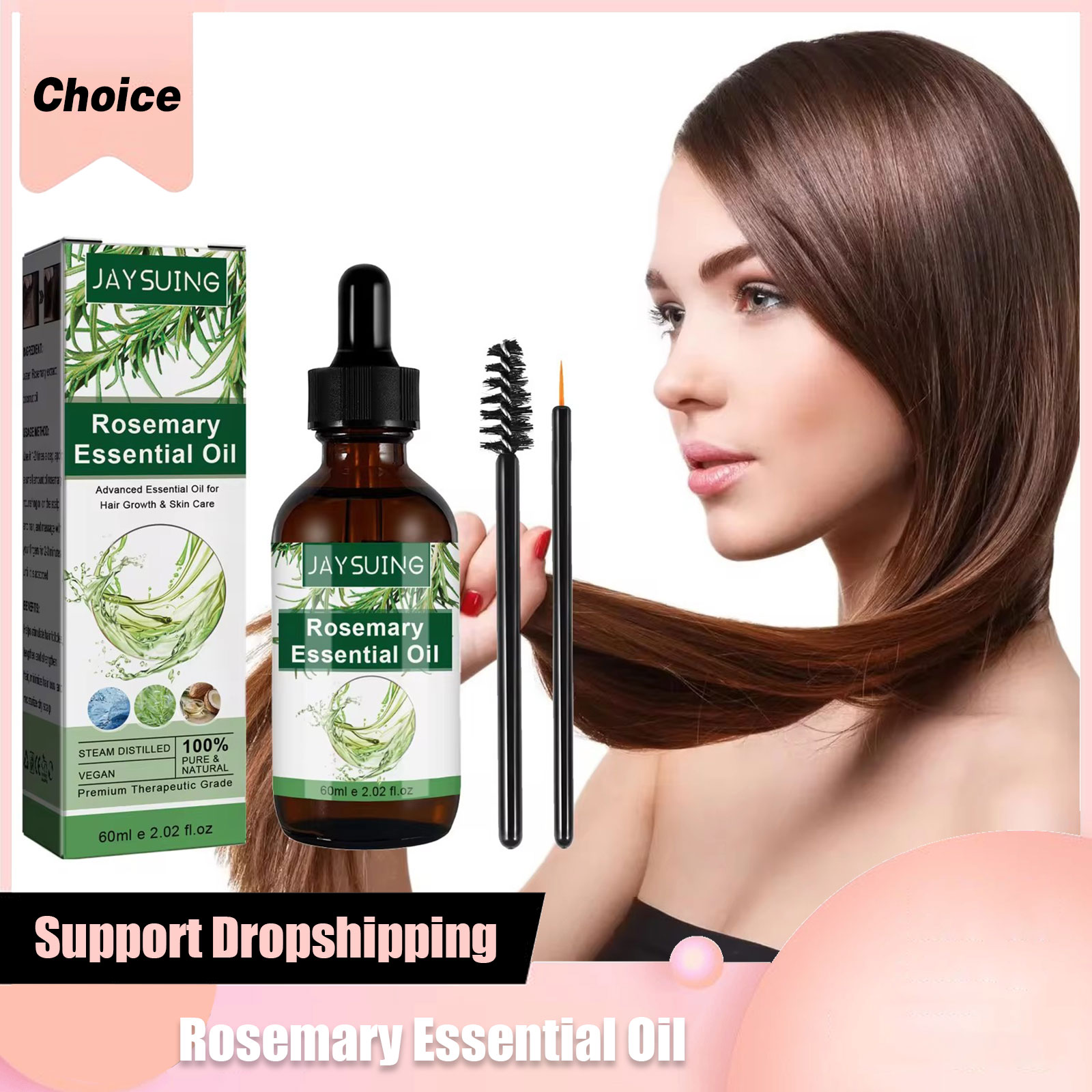 Hair Care Essential Oil - Huile essentielle de romarin pour la