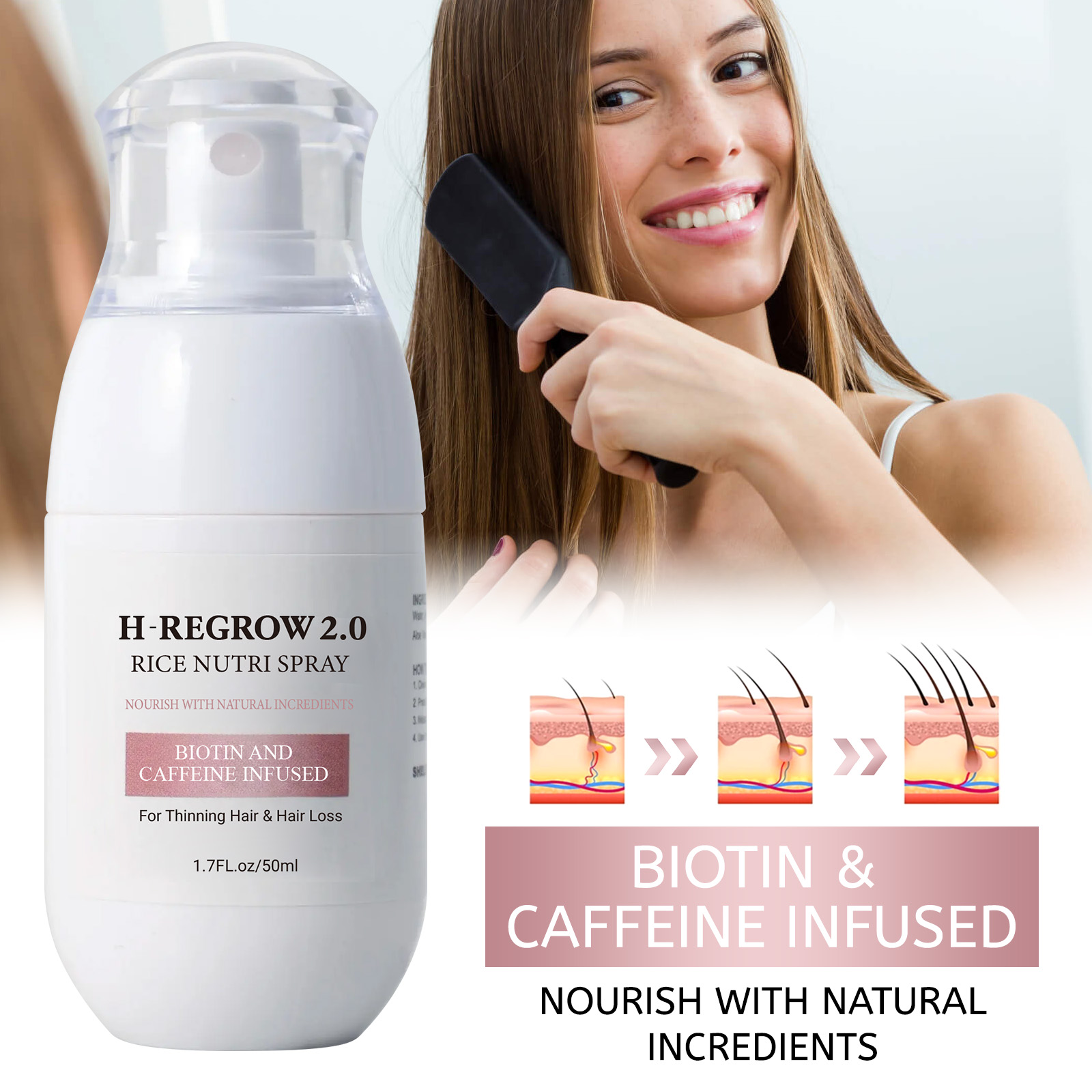 Hair Care Korean Products - 1-5 sprays activateurs de croissance des