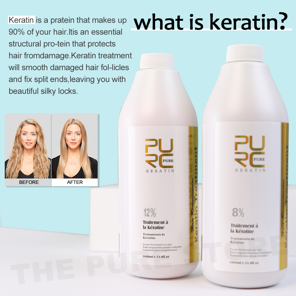 PURC 8% traitement lissant à l - Hair Care Keratin Shampoo avis et prix