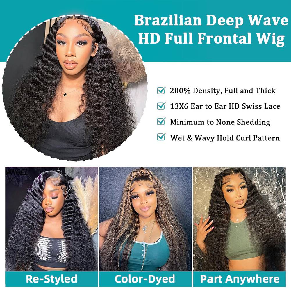 40 46 pouces vague profonde 13 - Lace Front Wig avis et prix
