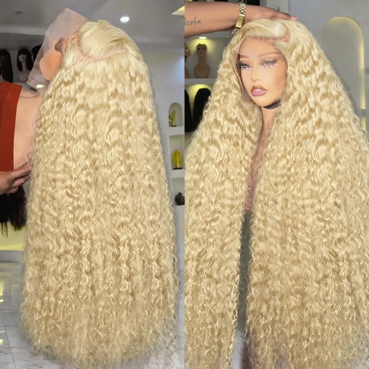 Perruque frontale Deep Wave 61 - Lace Front Wig avis et prix