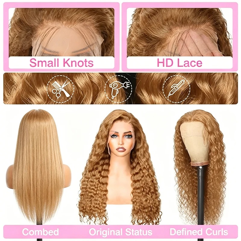 34 38 pouces miel blond perruq - Lace Front Wig avis et prix