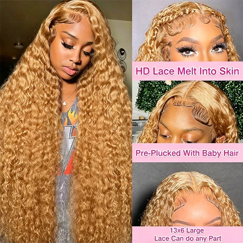 34 38 pouces miel blond perruq - Lace Front Wig avis et prix