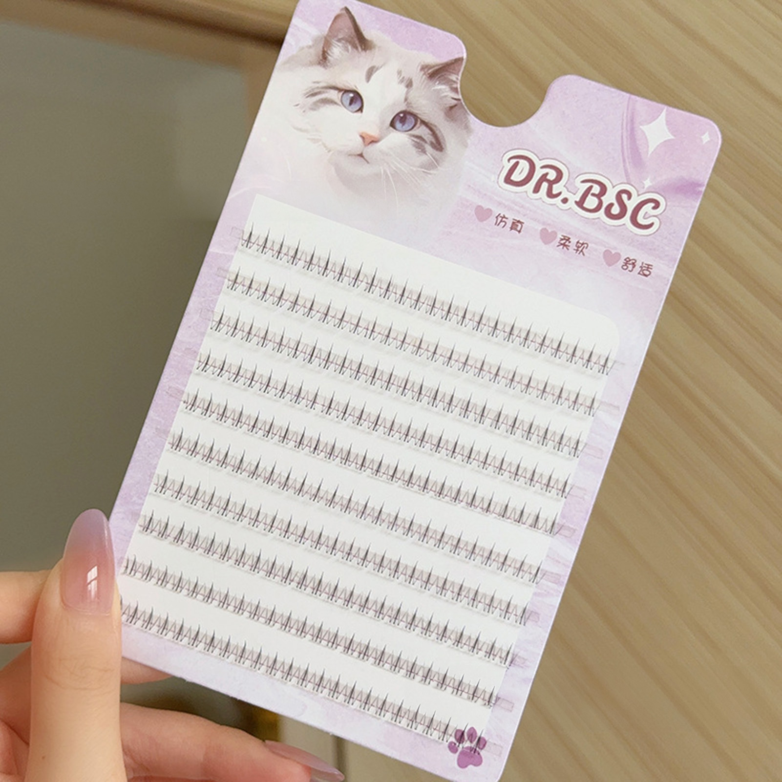 Faux-cils à bande fine, bricol - Hair Care Korean Products avis et prix