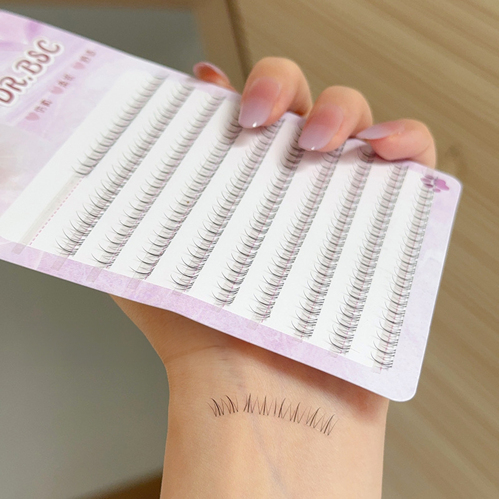 Faux-cils à bande fine, bricol - Hair Care Korean Products avis et prix